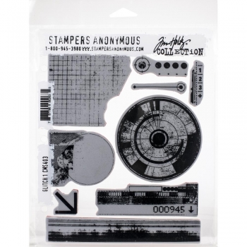 Tim Holtz Stempelset - Glitch 1