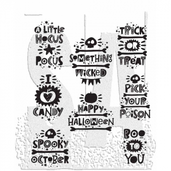 Tim Holtz Stempelset - Spooky Spirits