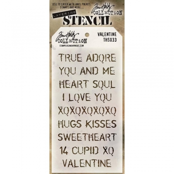 Tim Holtz Layering Stencil - Valentine