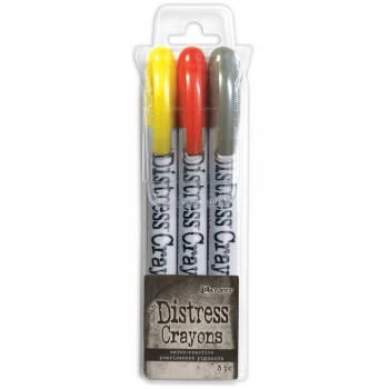 Tim Holtz Distress Crayons - Halloween Crayon Pearl Set #3