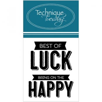 Technique Tuesday Clearstamps - Best of Luck