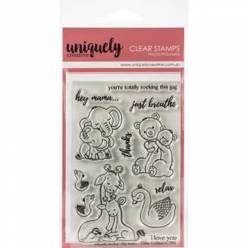 Uniquely Clear Stamps - Hey Mama... Critter Cuddles