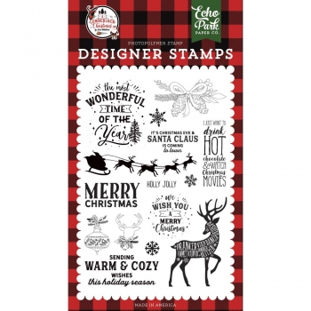 Echo Park Clear Stamps - Warm and Cozy Wishes