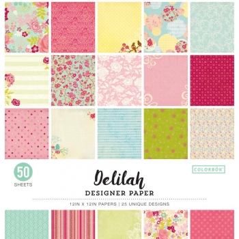 Colorbök Designer Paper Pad - Deliah - 12 x 12