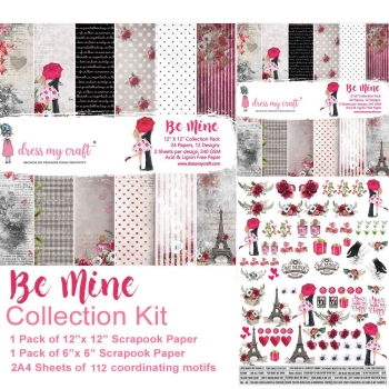 Dress My Craft Collection Kit - Be Mine - 12" x 12" & 6" x 6"