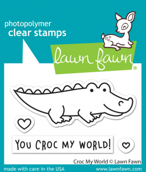 Lawn Fawn Clear Stamps - Croc My World