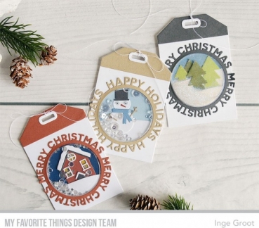 Die-namics - Happy Holidays Circle Frame *limitiert*
