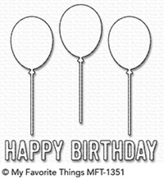 Die-namics - Happy Birthday Balloon Trio