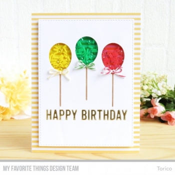 Die-namics - Happy Birthday Balloon Trio