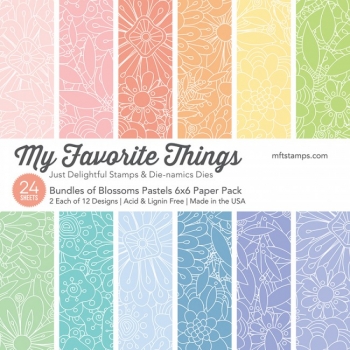 MFT Design Papier 6" x 6" - Bundle of Blossoms Pastel *limitiert*