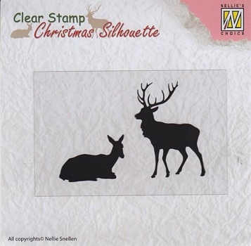 Nellies Choice Clearstamp - Reindeer