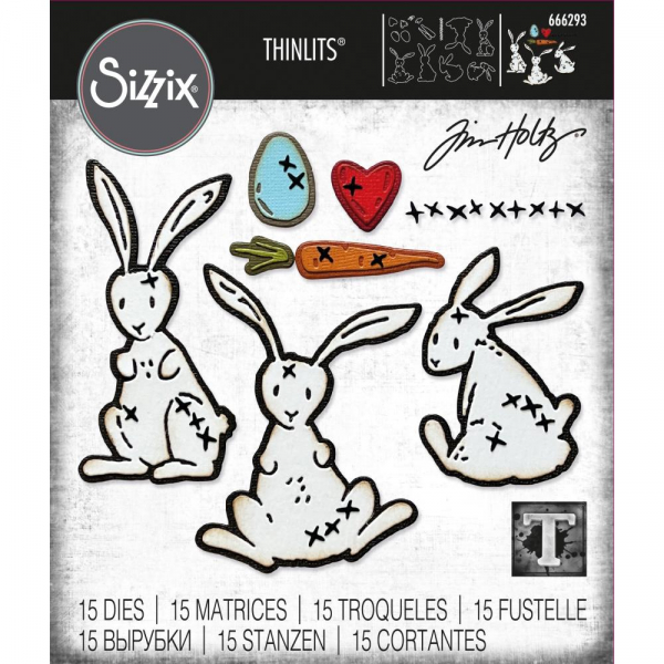 Sizzix Tim Holtz Thinlits - Bunny Stitch