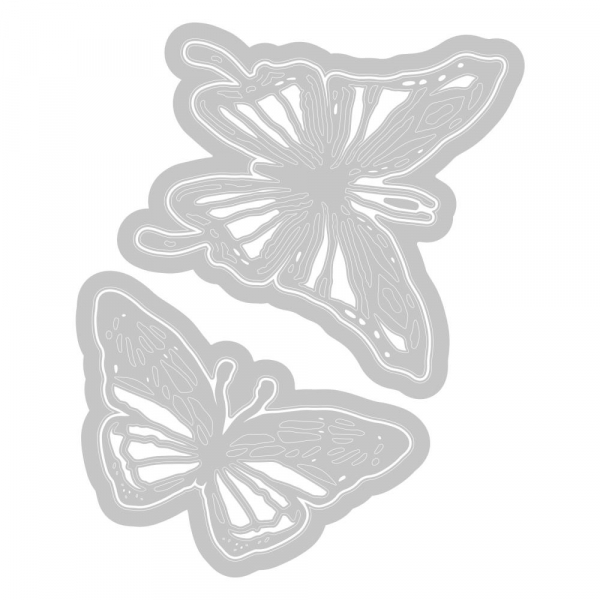 Sizzix Tim Holtz Thinlits - Vault Scribbly Butterfly