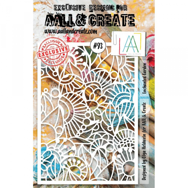 AALL & Create - Stencil - Enchanted Garden #93