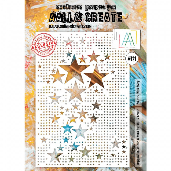 AALL & Create - Stencil - Smitten With Stars #121