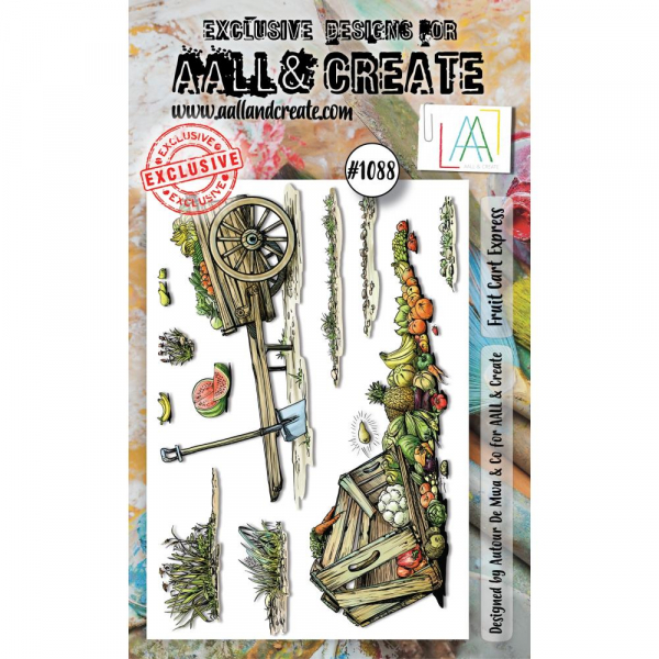 AALL & CREATE Clear Stamps - Fruit Cart Express #1088