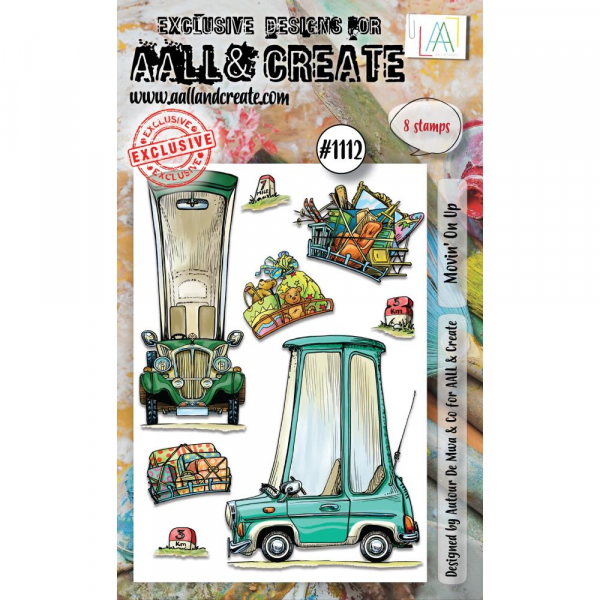 AALL & CREATE Clear Stamps - Movin' On Up #1112