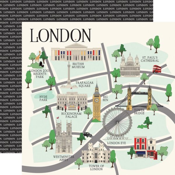 Carta Bella - Collection Kit - 12" x 12" - London