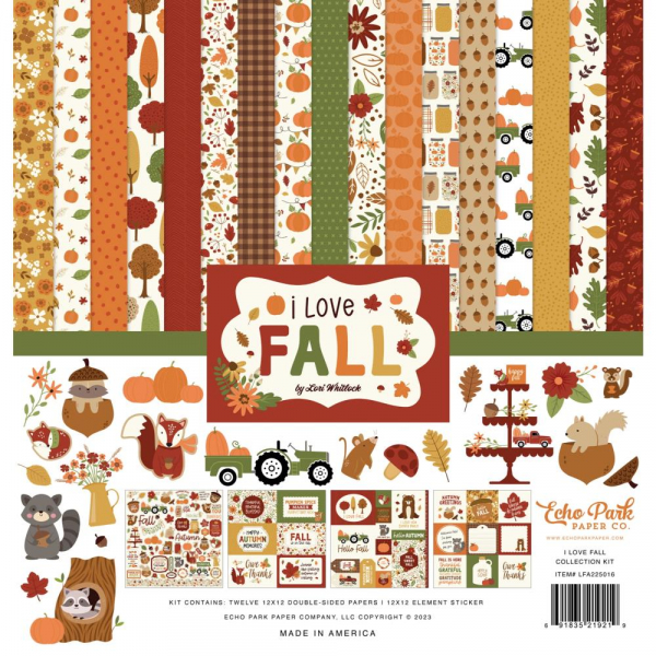 Echo Park - Collection Kit - 12" x 12" - I Love Fall