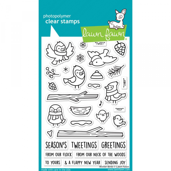 Lawn Fawn Clear Stamps - Winter Birds