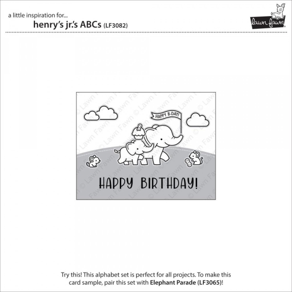 Lawn Fawn Clear Stamps - Henry Jr.'s ABC's