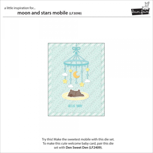 Lawn Fawn Die - Moon and Stars Mobile