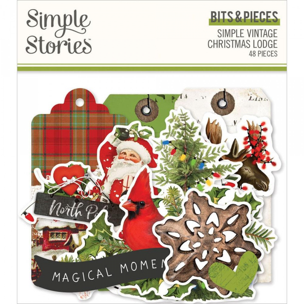 Simple Stories Bits & Pieces Simple Vintage Christmas Lodge
