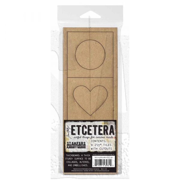 Tim Holtz - Etcetera Thickboard - Tiles, Large Cutout