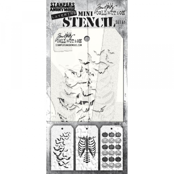 Tim Holtz Mini Layering Stencil Collection - Set 61