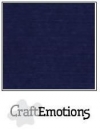 Craft Emotions Leinenkarton - Dunkelblau