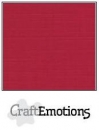 Craft Emotions Leinenkarton - Weihnachten Rot