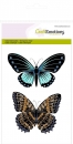 Craft Emotions Clear Stamps - Botanical - 2 Butterflies No.1