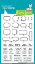 Lawn Fawn Clear Stamps - All the Speech Bubbles