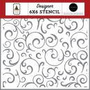 Carta Bella Stencil - Season Greetings Swirls