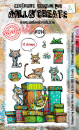 AALL & CREATE Clear Stamps - Ribboned Whisker Wonders #1214