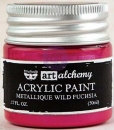 Prima Marketing Acrylic Paint - Metallique Wild Fuchsia