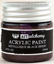 Prima Marketing Acrylic Paint - Metallique Black Berry