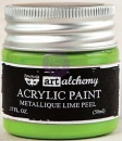 Prima Marketing Acrylic Paint - Metallique Lime Peel