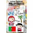 AALL & CREATE Clear Stamps - Lisbon Portugal #1013