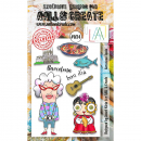 AALL & CREATE Clear Stamps - Barcelona Spain #1014