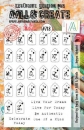 AALL & CREATE Clear Stamps - Tagged Alphabet #718