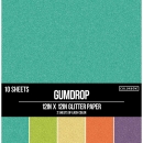 Colorbök Glitter Paper Pad - Gumdrop - 12 x 12