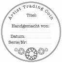 Stamping-Fairies - ATC Coin-Rückseite - Blume