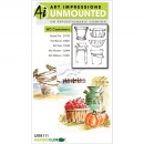 Art Impressions Cling Stamps - WC Container