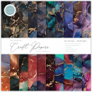 The essential Craft Papers Paper Pad - Ink Drops Midnight 8 x 8