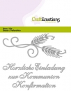 Craft Emotions Stanze - Einladung Kommunion