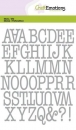 Craft Emotions Stanze - Alphabet Typewriter Großbuchstaben - (Groß)