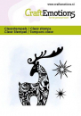 Craft Emotions Clear Stamps - Rentier- Design und Sterne