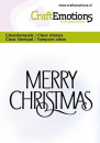 Craft Emotions Clear Stamps - Text Merry Christmas
