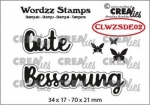 Crealies Mini Text Stempel - Gute Besserung